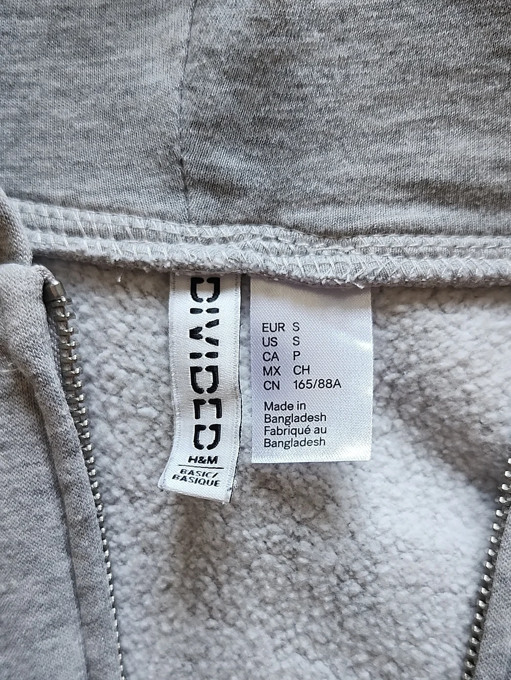 H&M Light Grey Zip Hoodie - Picture 2 of 5